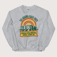 Sport Grey Stonehenge Block Party Sweatshirt - history buff gift by HistoHead