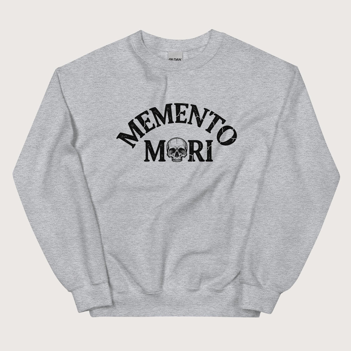 Sport Grey Memento Mori Sweatshirt - history buff gift by HistoHead