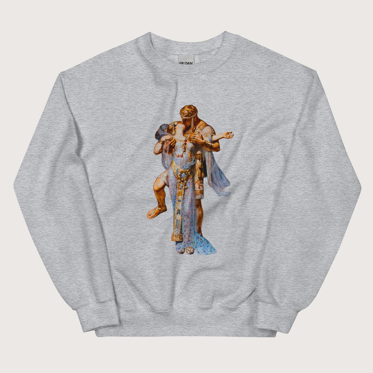 Sport Grey Cleopatra and Antony Sweatshirt - history buff gift by HistoHead
