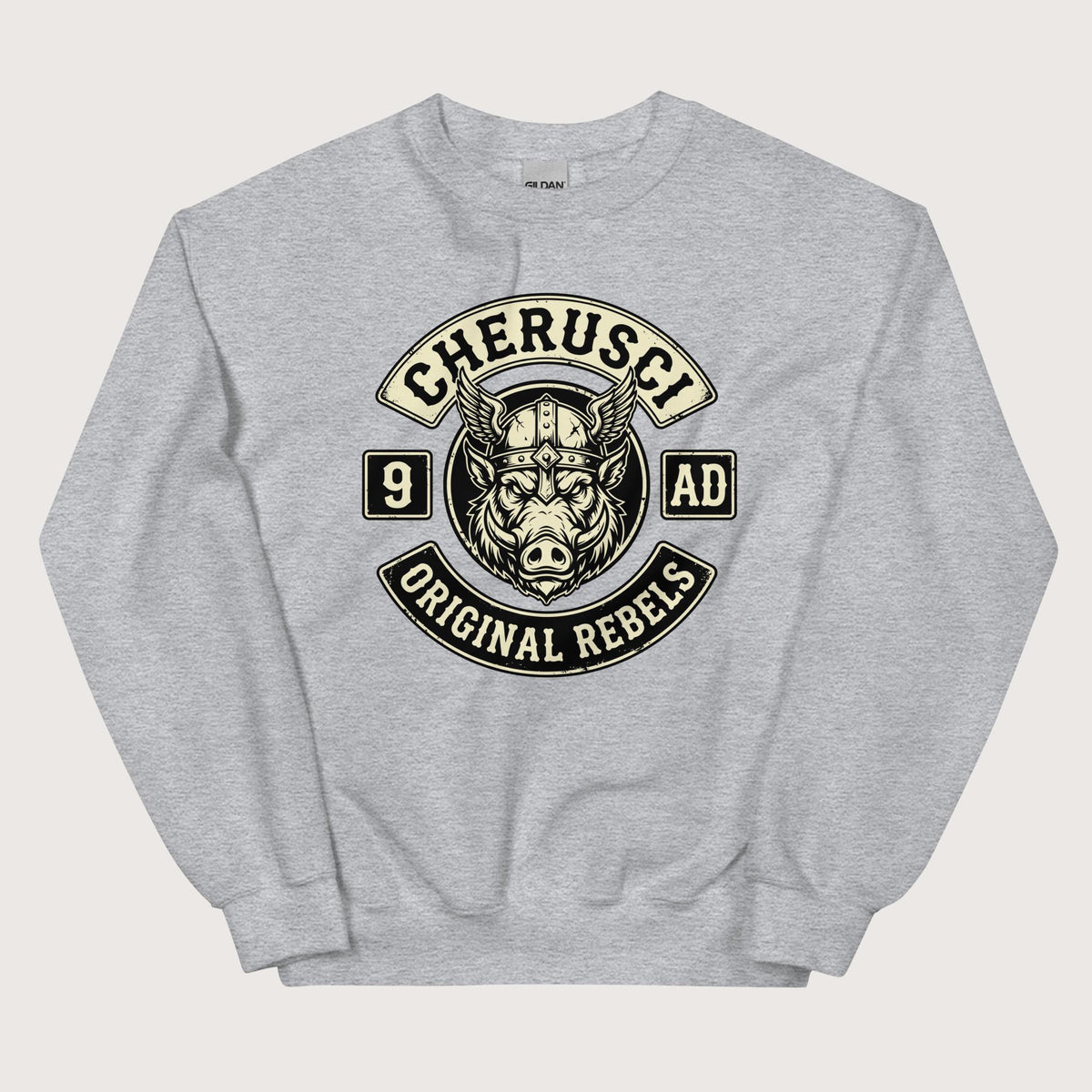 Sport Grey Cherusci Original Rebels Sweatshirt - history buff gift by HistoHead