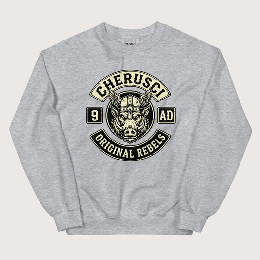 Sport Grey Cherusci Original Rebels Sweatshirt - history buff gift by HistoHead
