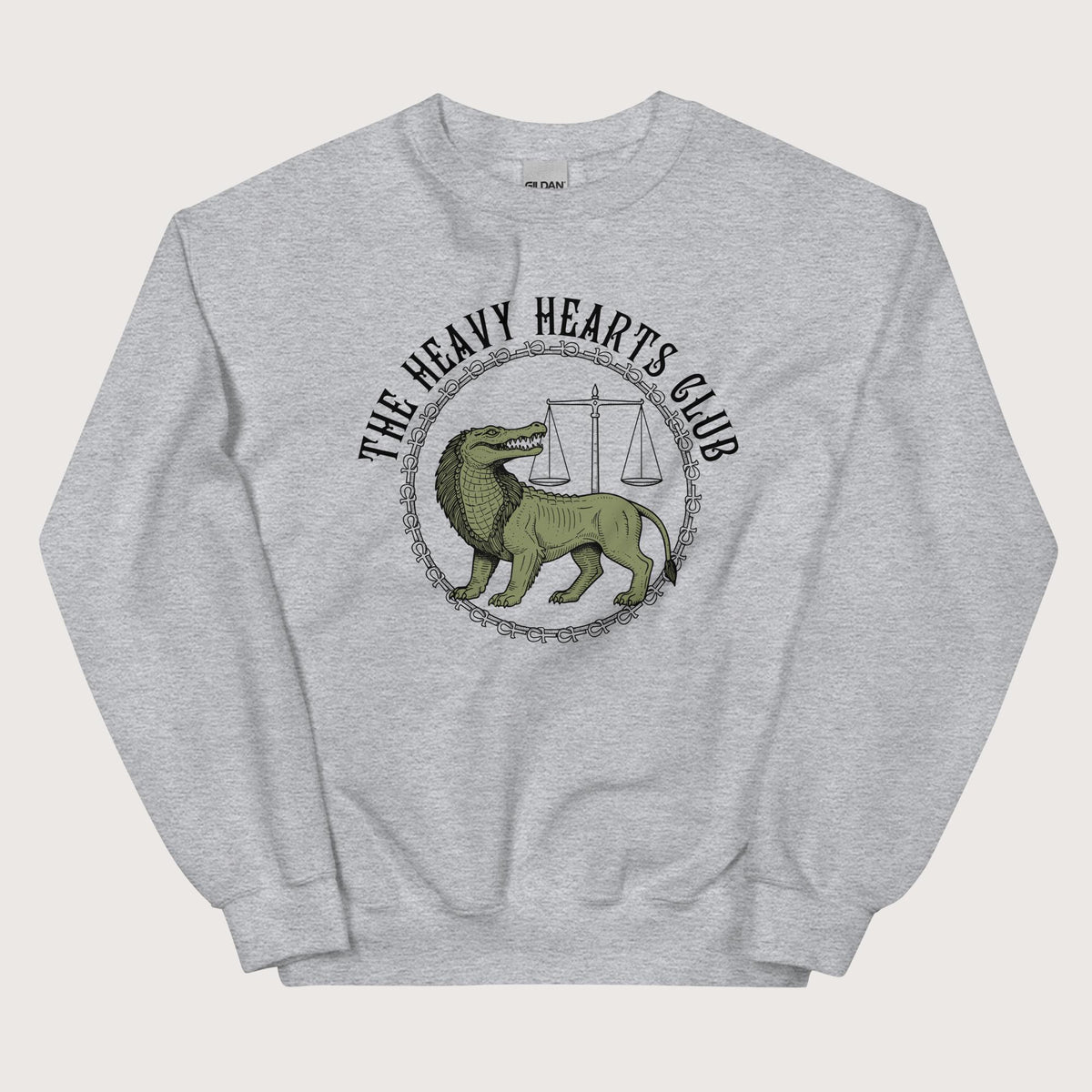 Sport Grey The Heavy Hearts Club Sweatshirt - history buff gift by HistoHead