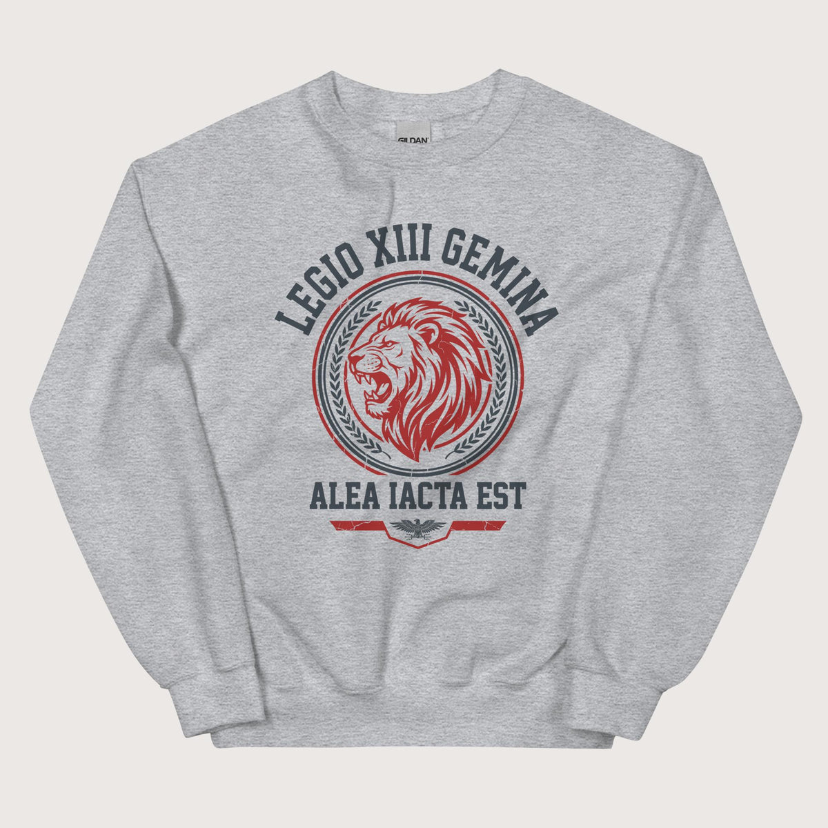 Sport Grey Legio XIII Gemina Alea Iacta Est Sweatshirt - history buff gift by HistoHead