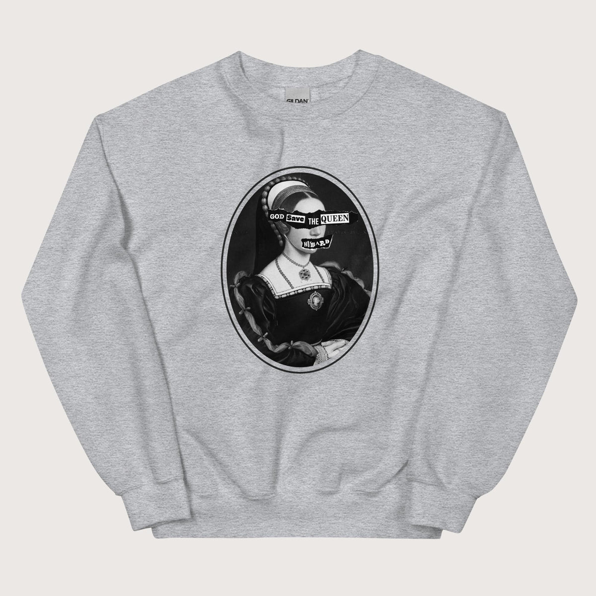 Sport Grey God Save the Queen Catherine Howard Sweatshirt - history buff gift by HistoHead