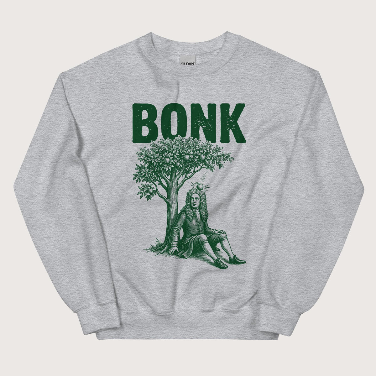 Sport Grey Newton Bonk Sweatshirt - history buff gift by HistoHead