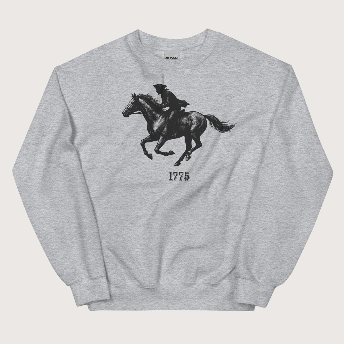 Sport Grey Paul Revere Sweatshirt - history buff gift by HistoHead