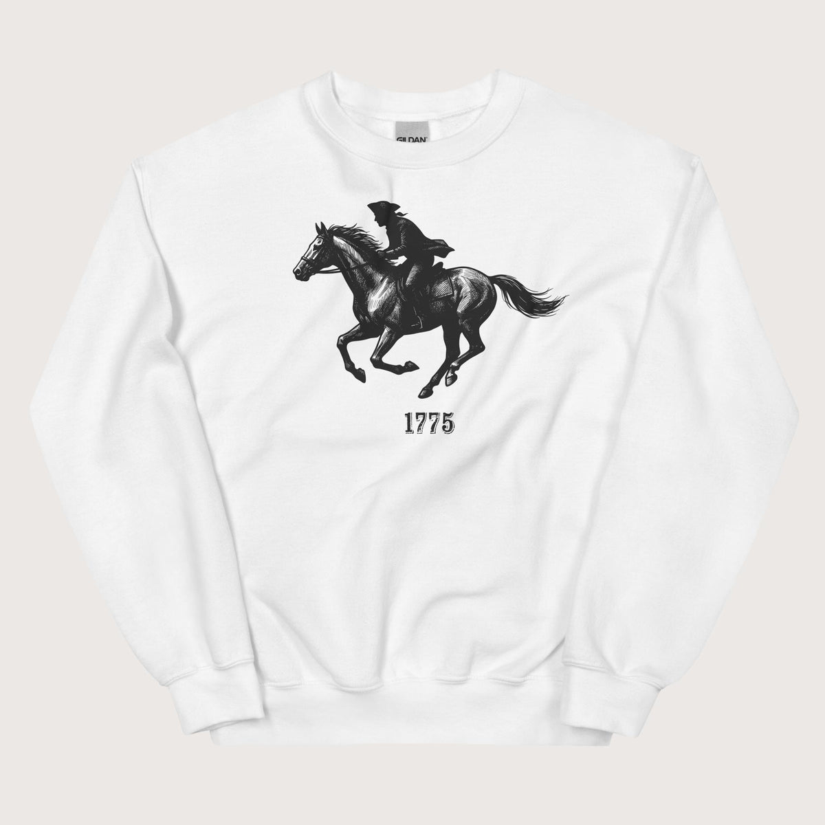 White Paul Revere Sweatshirt - history buff gift by HistoHead