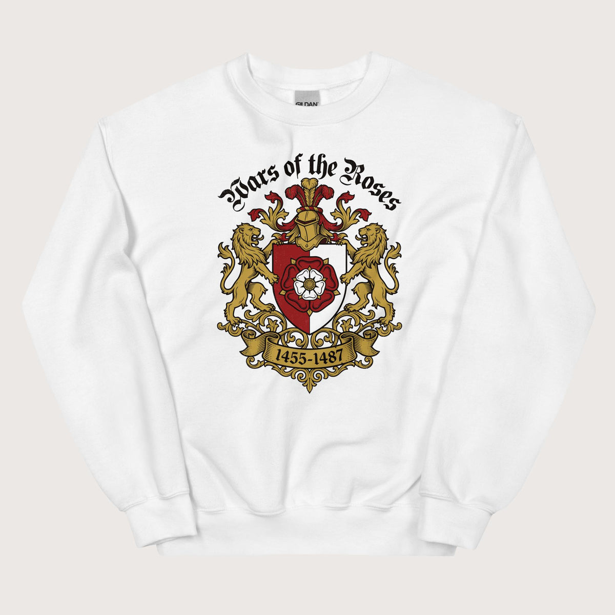White Wars of the Roses Sweatshirt - history buff gift by HistoHead