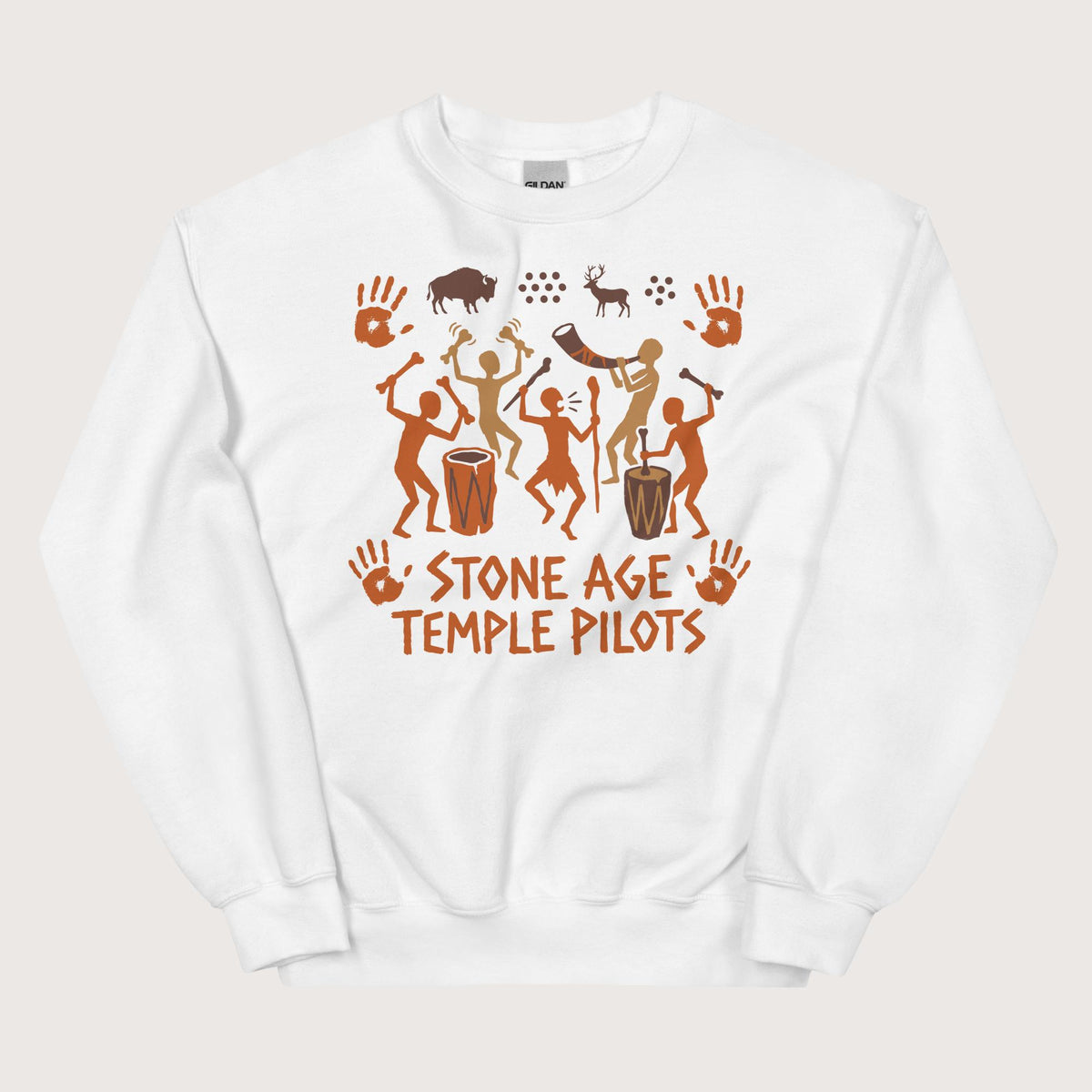 White Stone Age Temple Pilots Sweatshirt - history buff gift by HistoHead
