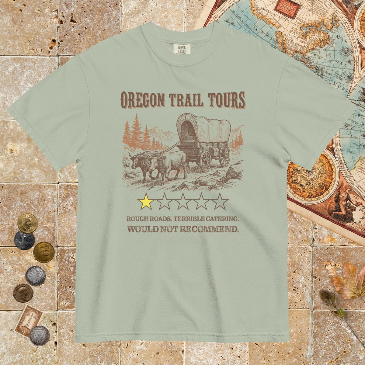 Bay Oregon Trail Tours Review - Premium Tee - history buff gift by HistoHead