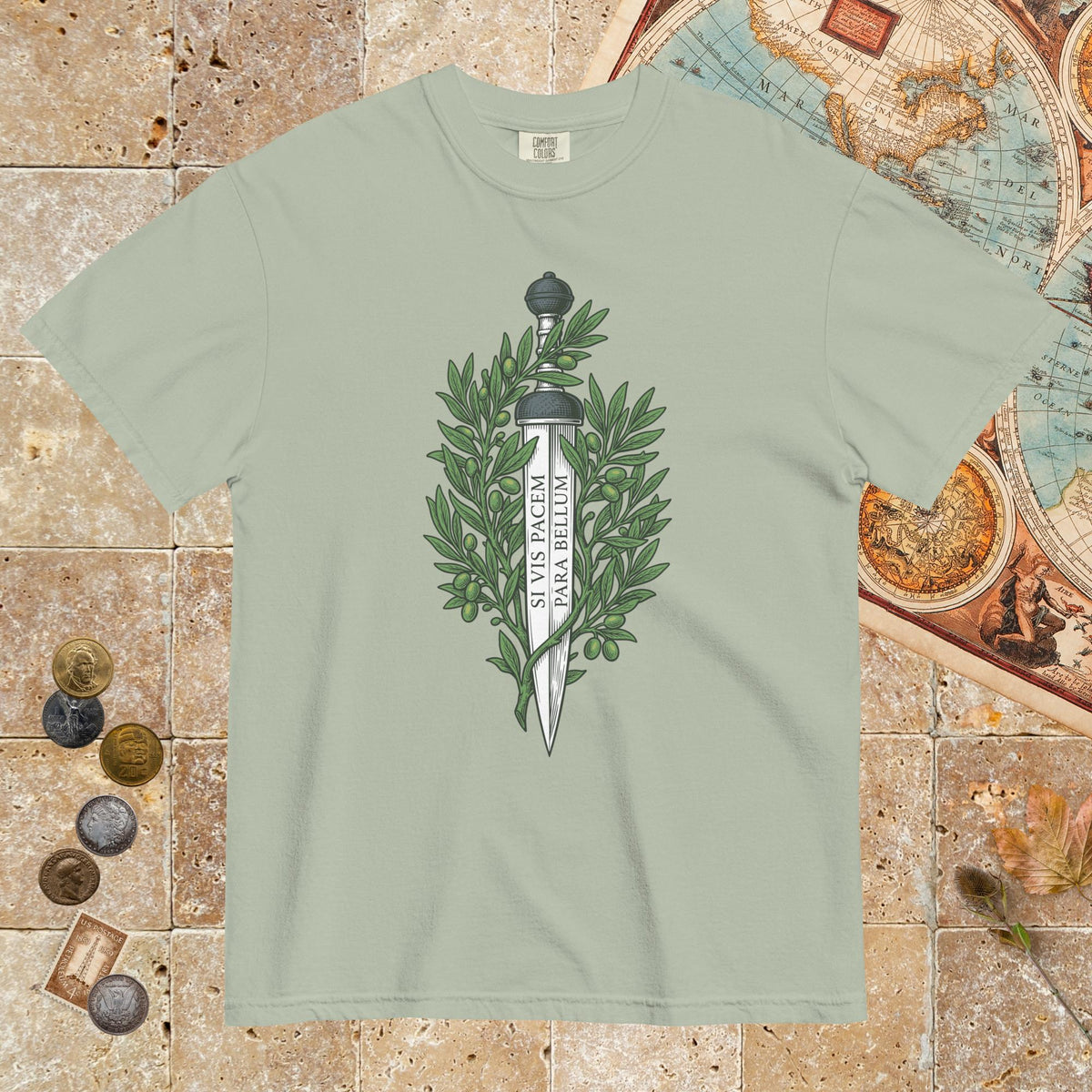 Bay Si Vis Pacem Para Bellum Latin Phrase - Premium Tee - history buff gift by HistoHead