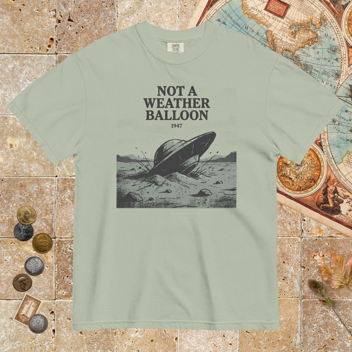 Bay Roswell Weather Balloon - Premium Tee - history buff gift by HistoHead