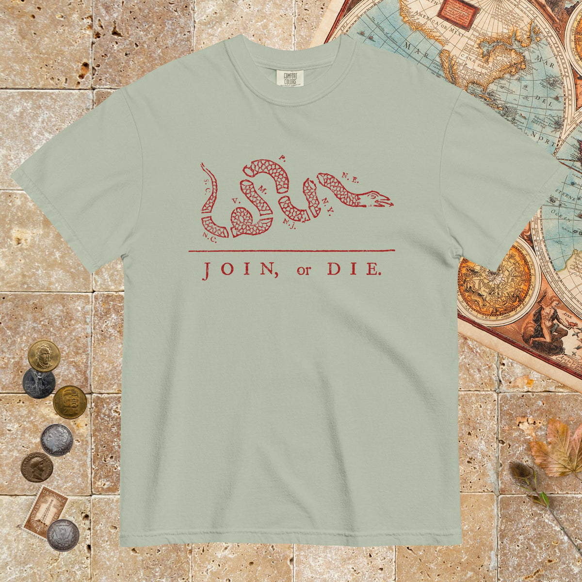 Bay Join Or Die - Premium Tee - history buff gift by HistoHead