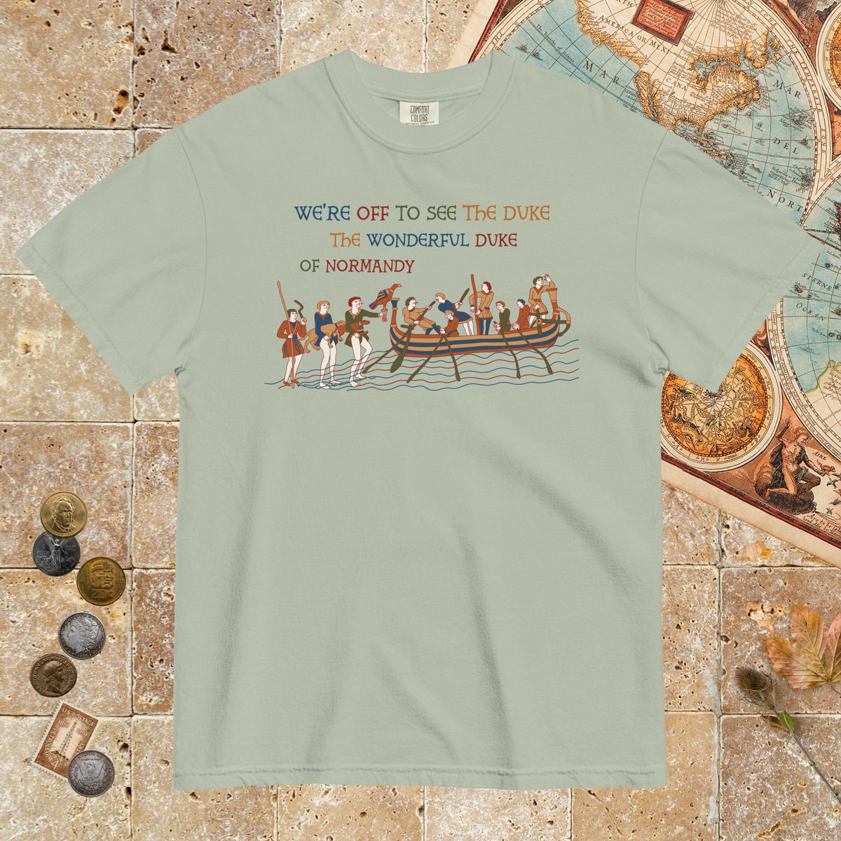 Bay Bayeux Tapestry We're Off to See the Duke - Premium Tee - history buff gift by HistoHead