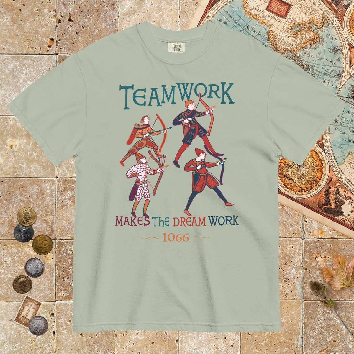 Bay Bayeux Tapestry Teamwork Makes the Dream Work - Premium Tee - history buff gift by HistoHead