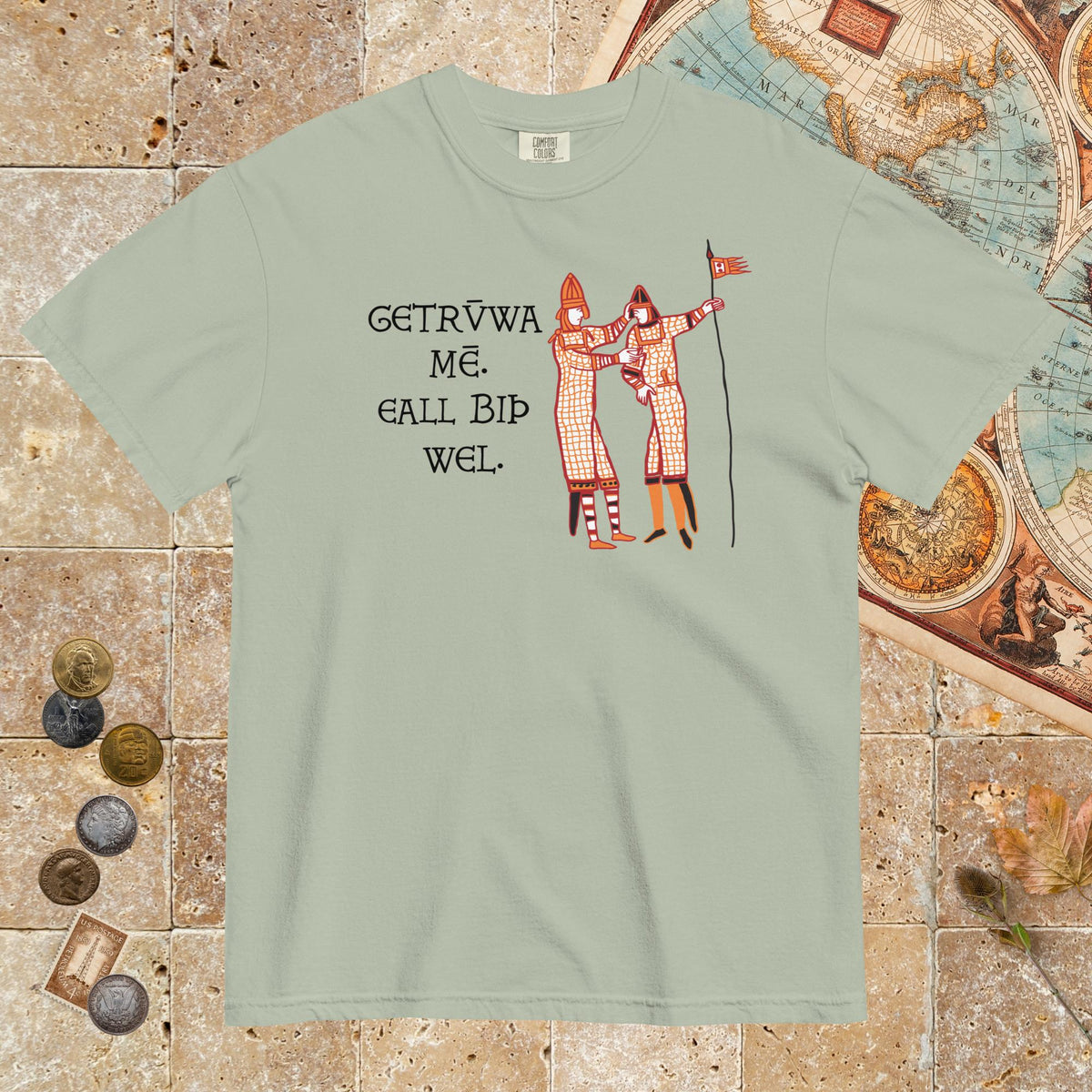 Bay Bayeux Tapestry Trust Me Everything Will Be Fine Old English - Premium Tee - history buff gift by HistoHead