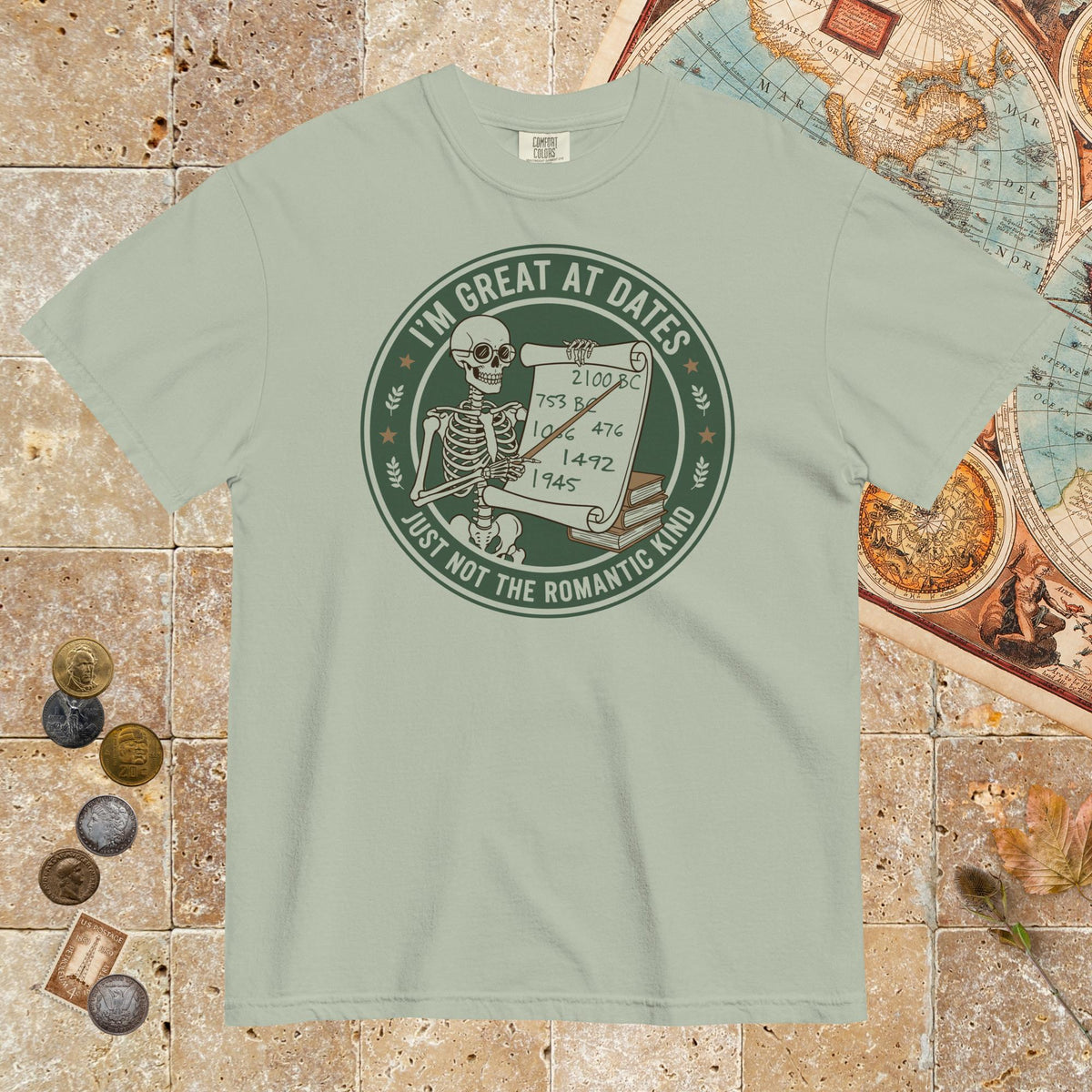 Bay Great At Dates - Premium Tee - history buff gift by HistoHead
