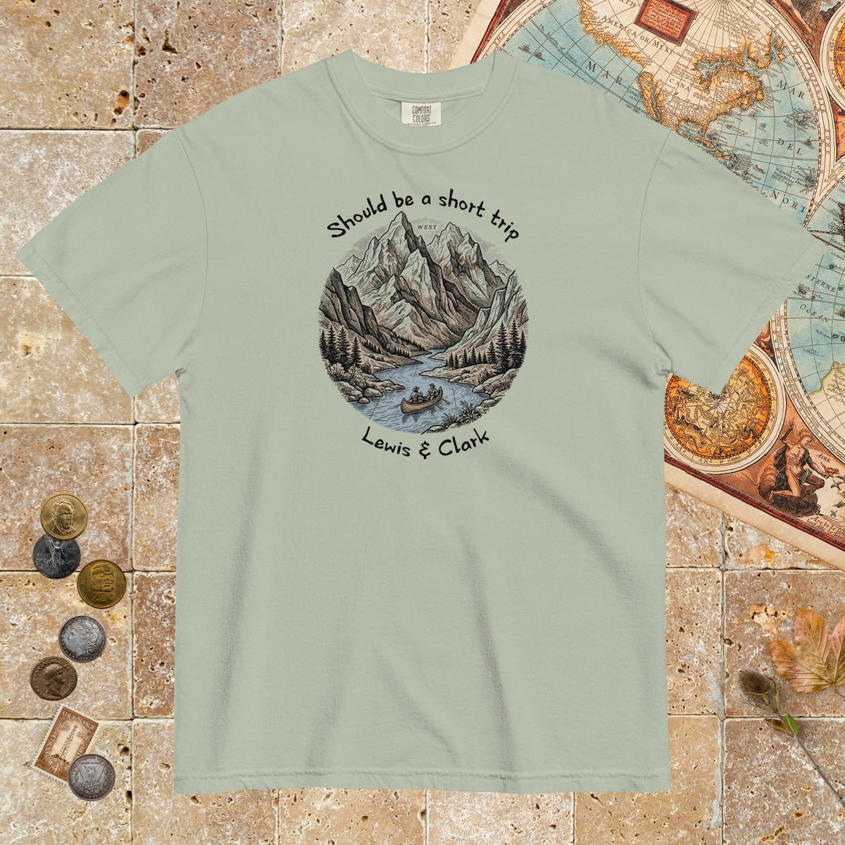Bay Lewis & Clark Short Trip - Premium Tee - history buff gift by HistoHead