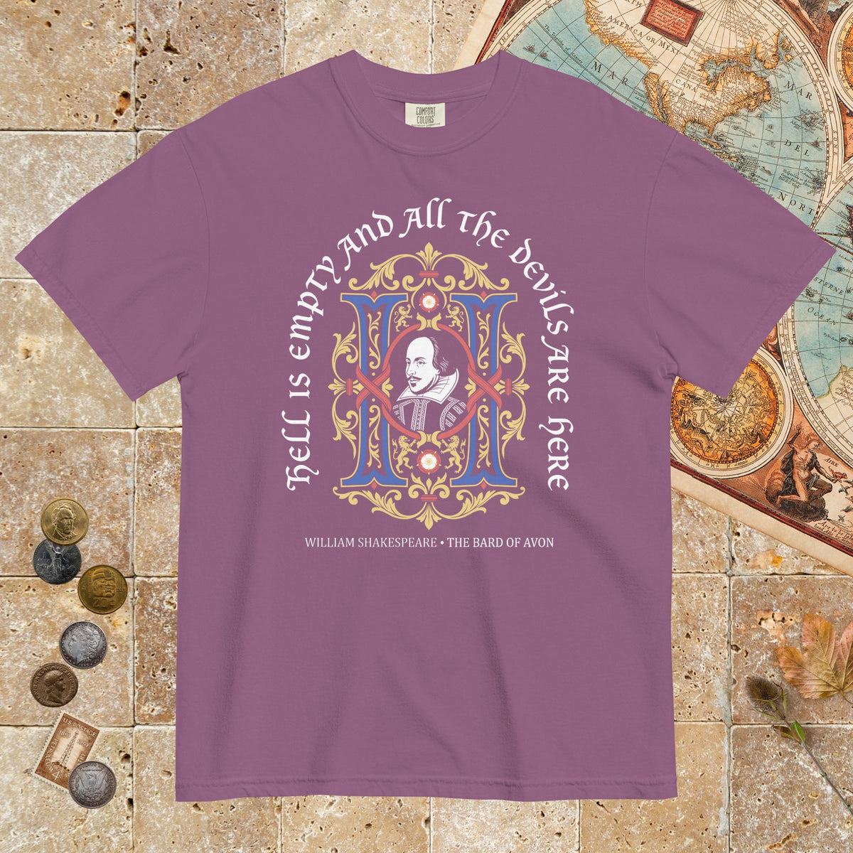 Berry Shakespeare Hell Is Empty - Premium Tee - history buff gift by HistoHead