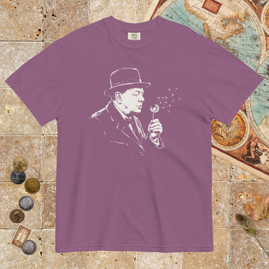 Berry Winston Churchill Blowing Wishes - Premium Tee - history buff gift by HistoHead