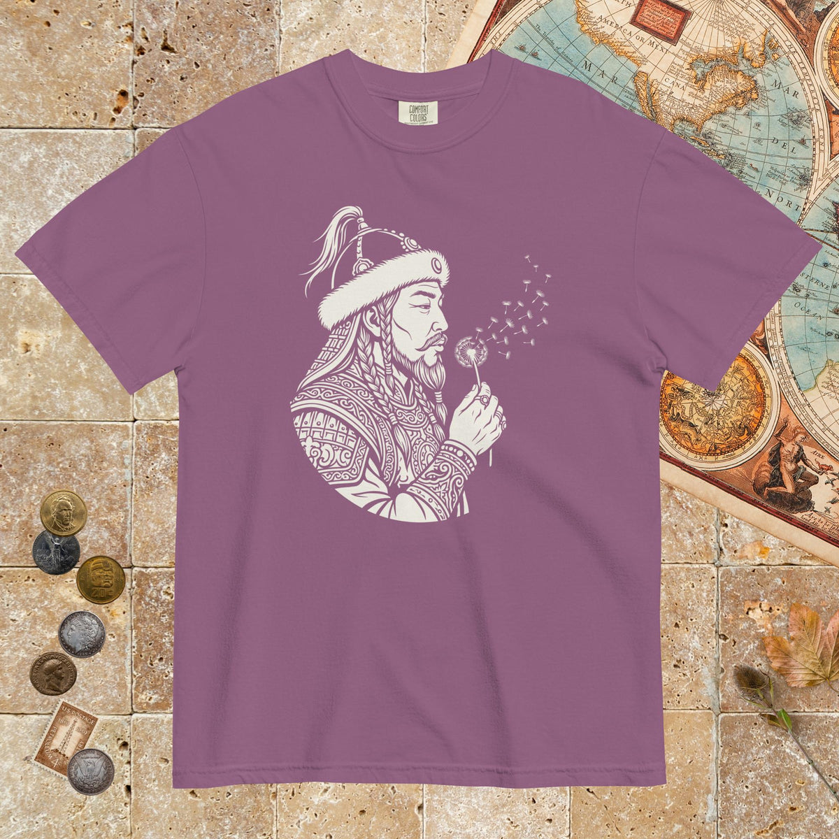 Berry Genghis Khan Blowing Wishes - Premium Tee - history buff gift by HistoHead