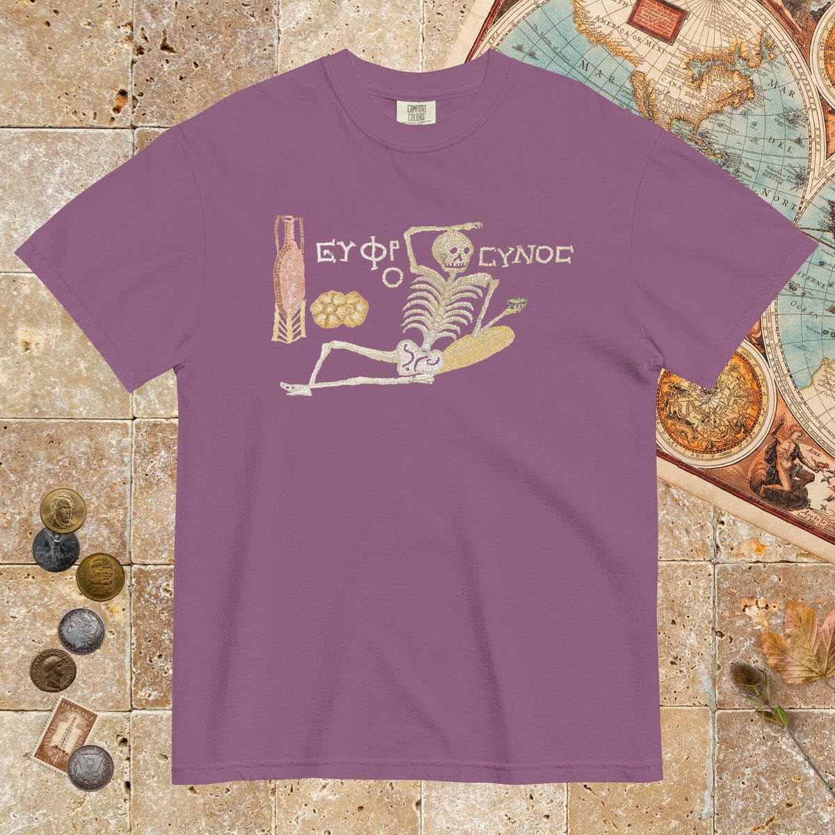 Berry Skeleton Mosaic - Premium Tee - history buff gift by HistoHead