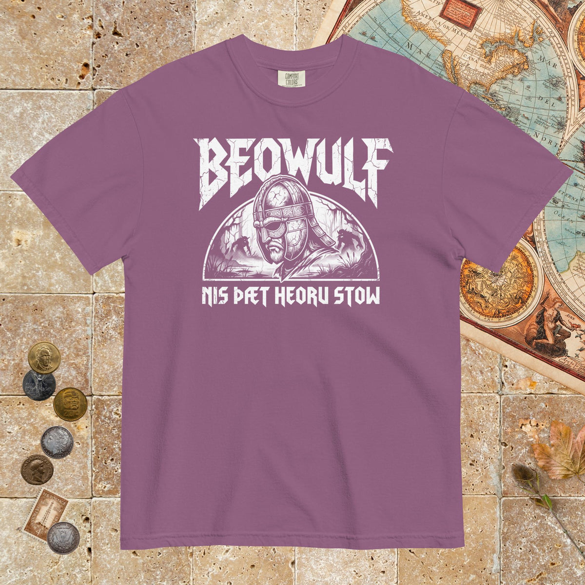Berry Beowulf That Is No Pleasant Place Old English - Premium Tee - history buff gift by HistoHead