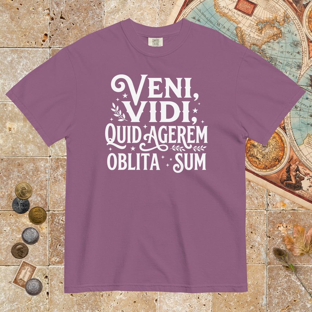 Berry Latin I Came I Saw I Forgot I Was Doing (Feminine Version) - Premium Tee - history buff gift by HistoHead
