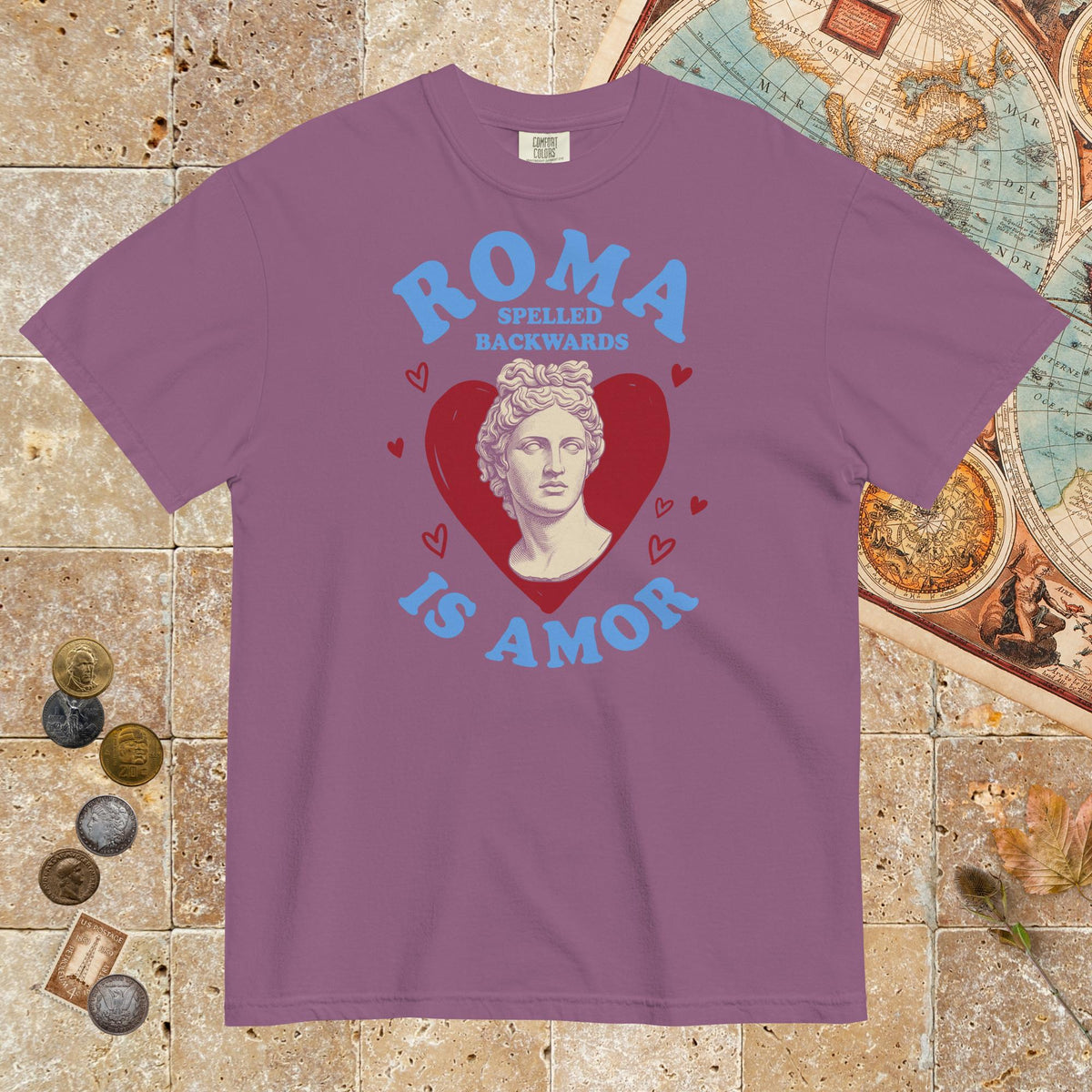 Berry Roma Spelled Backwards Is Amor - Premium Tee - history buff gift by HistoHead