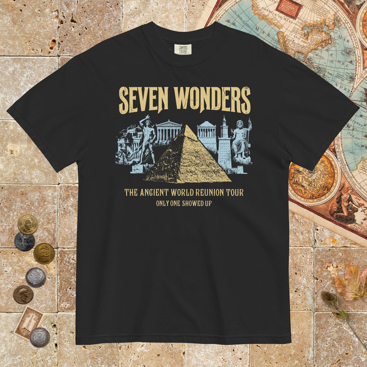 Black Seven Wonders Reunion Tour - Premium Tee - history buff gift by HistoHead