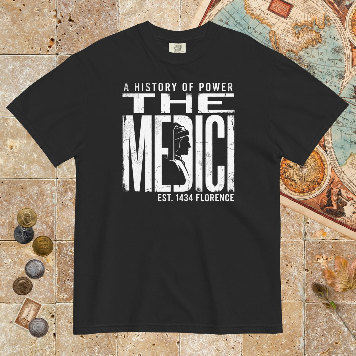 Black The Medici - Premium Tee - history buff gift by HistoHead