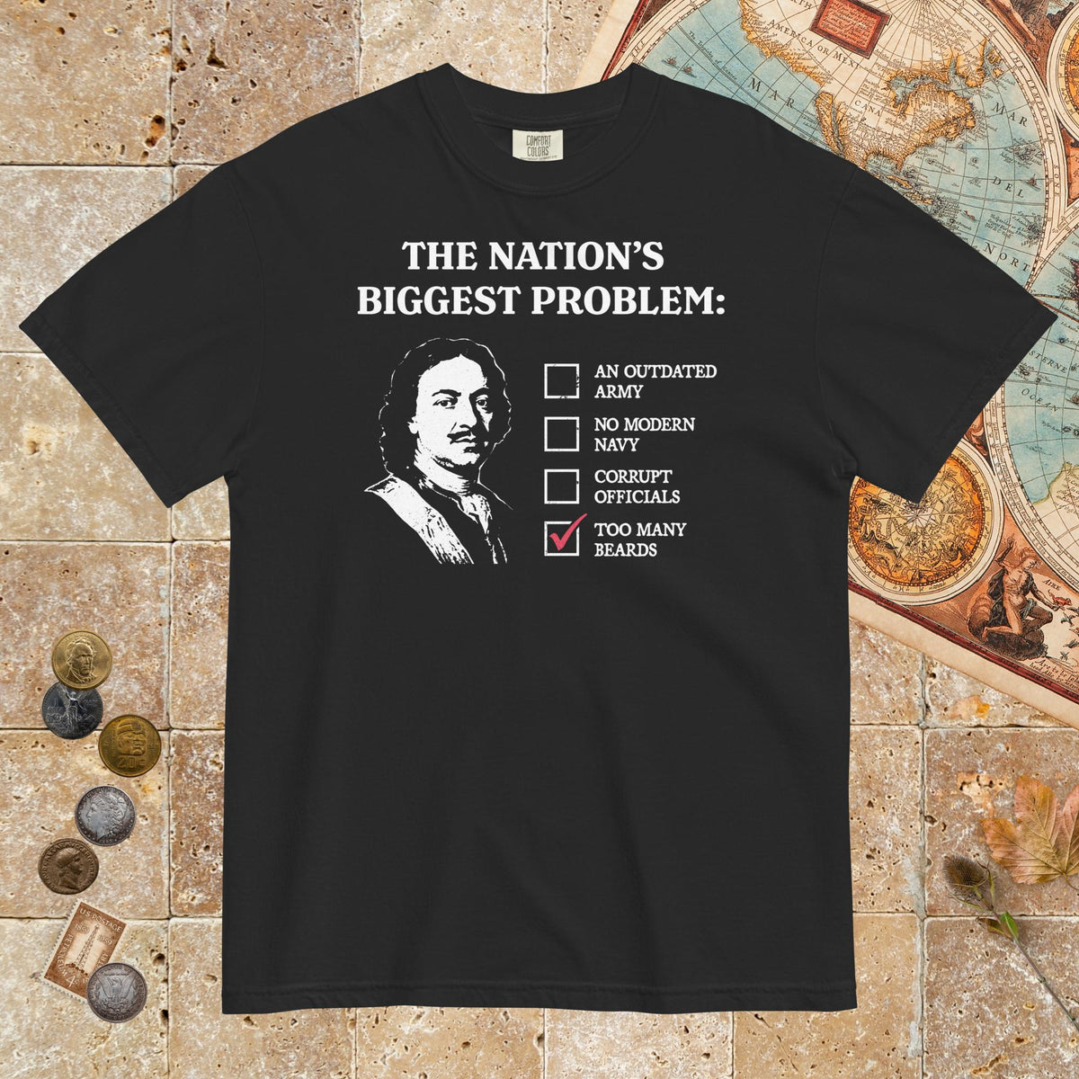 Black Peter the Great's Beard Tax - Premium Tee - history buff gift by HistoHead