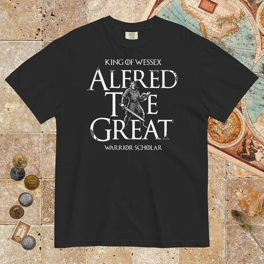 Black Alfred the Great Scholar King - Premium Tee - history buff gift by HistoHead