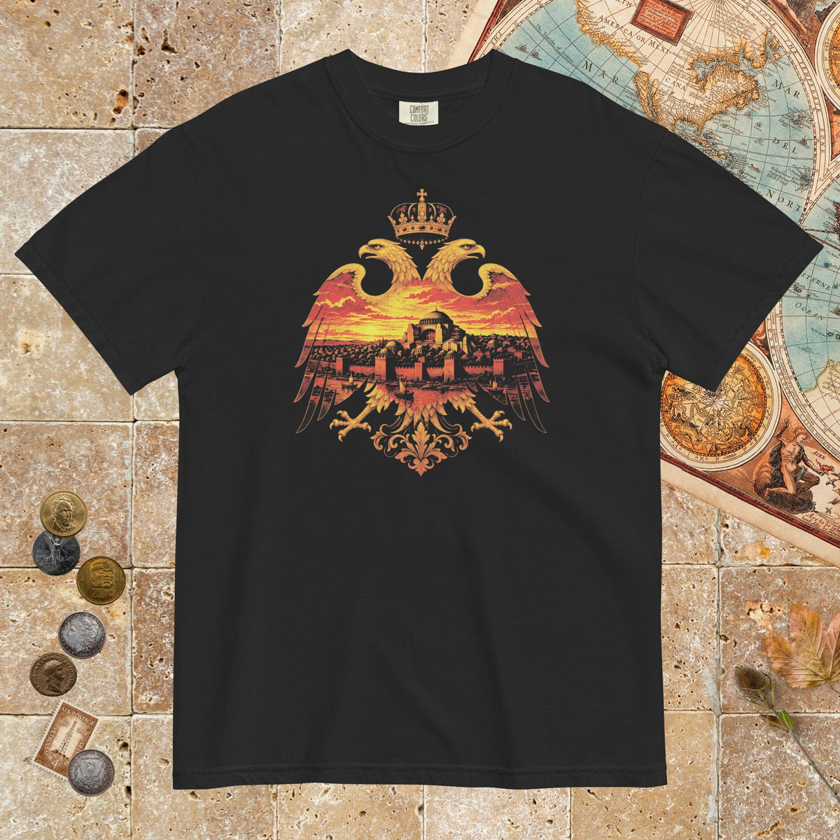 Black Constantinople Eagle - Premium Tee - history buff gift by HistoHead