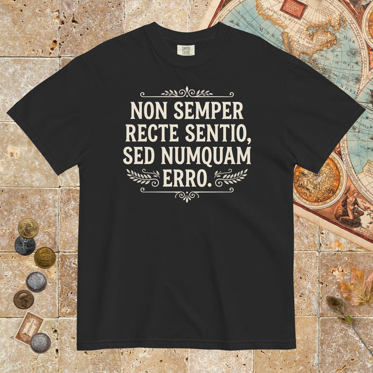 Black I'm Not Always Right But Never Wrong Latin - Premium Tee - history buff gift by HistoHead