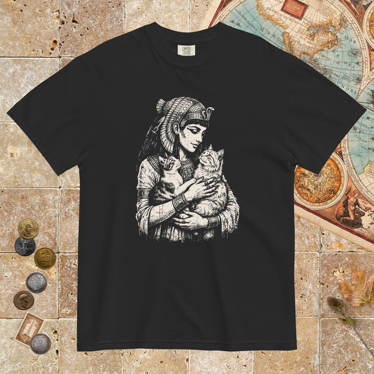 Black Cleopatra's Cats - Premium Tee - history buff gift by HistoHead