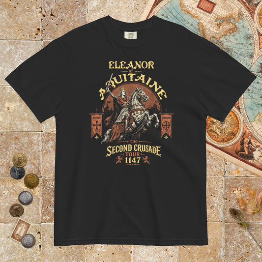 Black Eleanor of Aquitaine Second Crusade Tour - Premium Tee - history buff gift by HistoHead