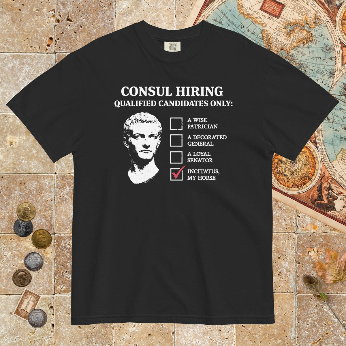 Black Caligula's Nominee for Consul - Premium Tee - history buff gift by HistoHead