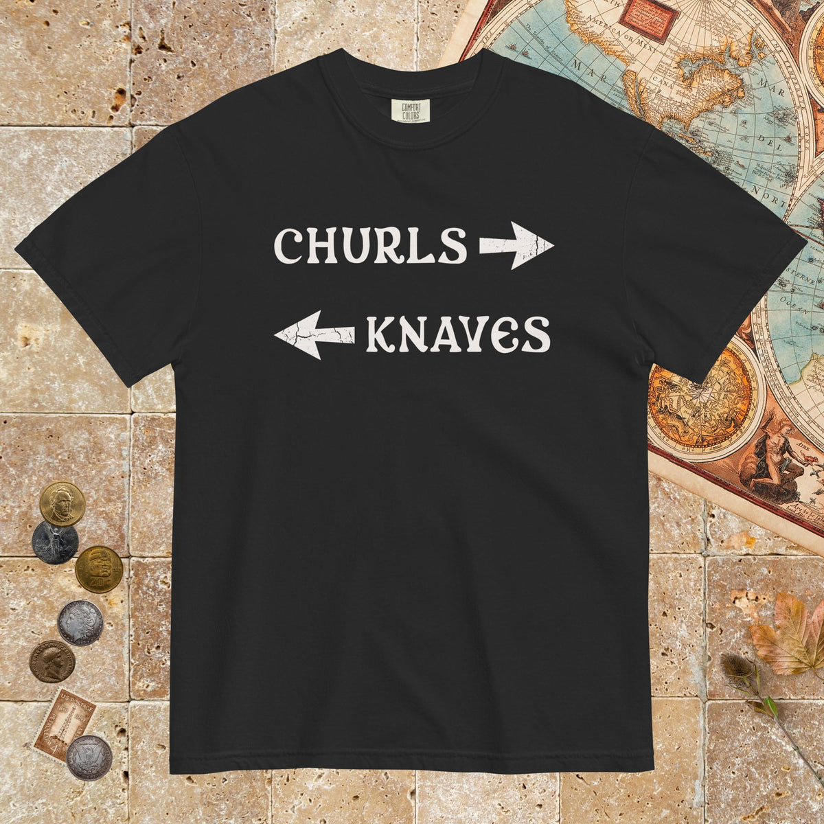 Black Churls or Knaves - Premium Tee - history buff gift by HistoHead