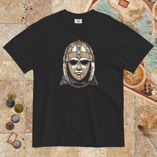 Black Sutton Hoo Helmet - Premium Tee - history buff gift by HistoHead
