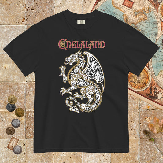 Black Englaland Dragon - Premium Tee - history buff gift by HistoHead