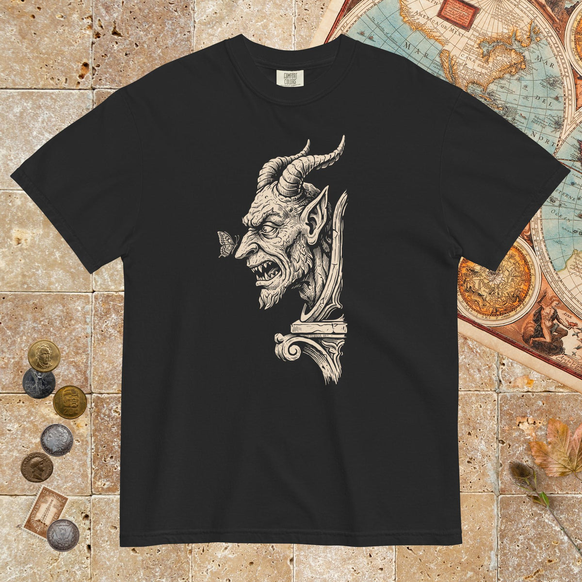 Black Grotesque and Butterfly - Premium Tee - history buff gift by HistoHead