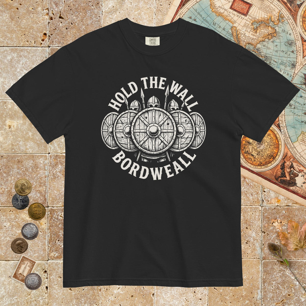 Black Hold the Wall - Premium Tee - history buff gift by HistoHead