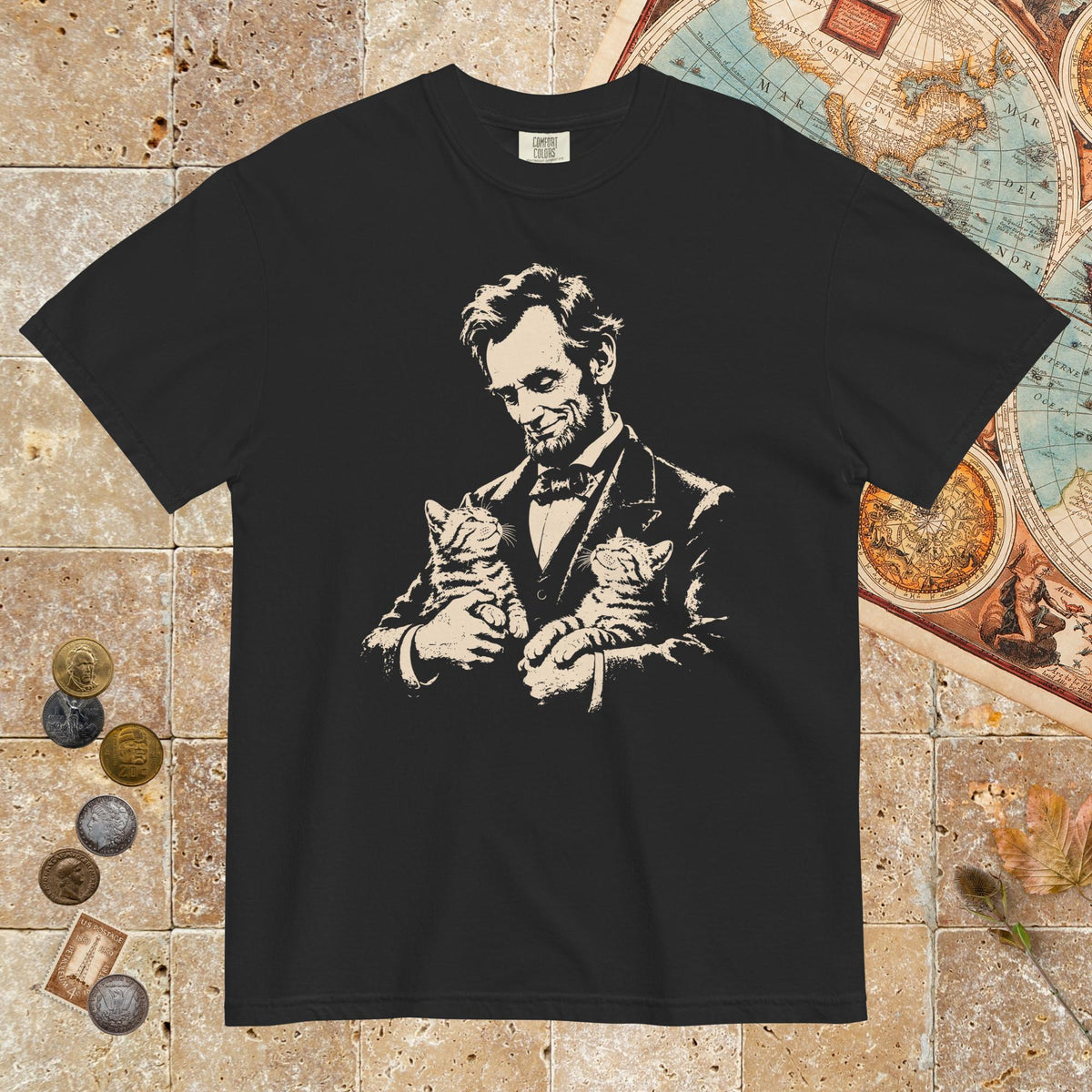 Black Lincoln's Cats - Premium Tee - history buff gift by HistoHead