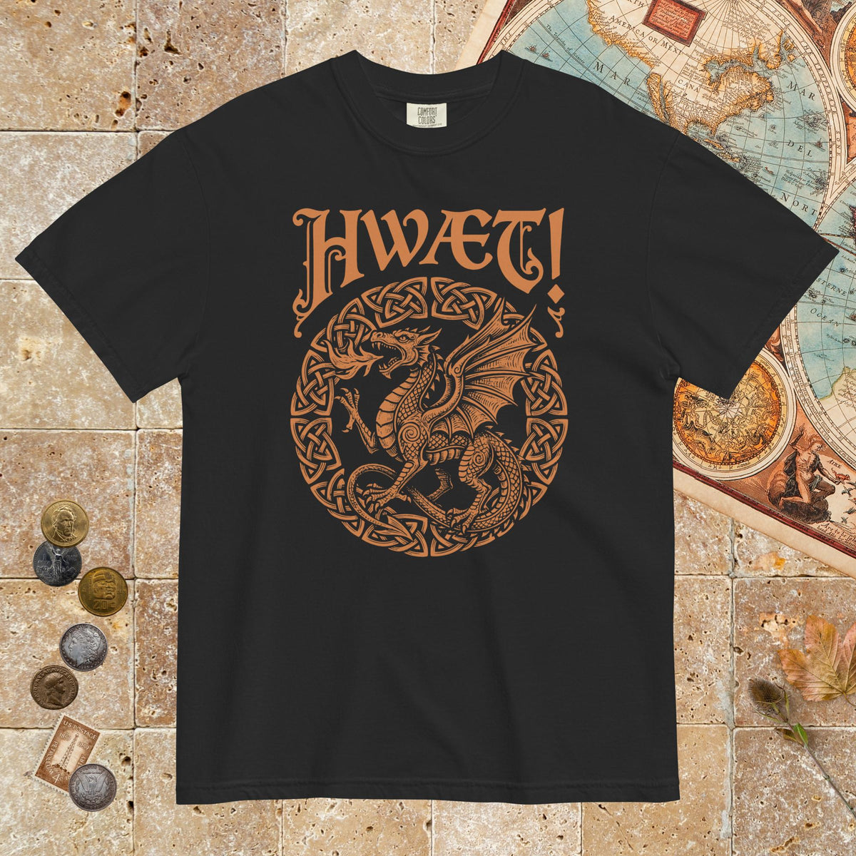 Black Hwaet Dragon - Premium Tee - history buff gift by HistoHead