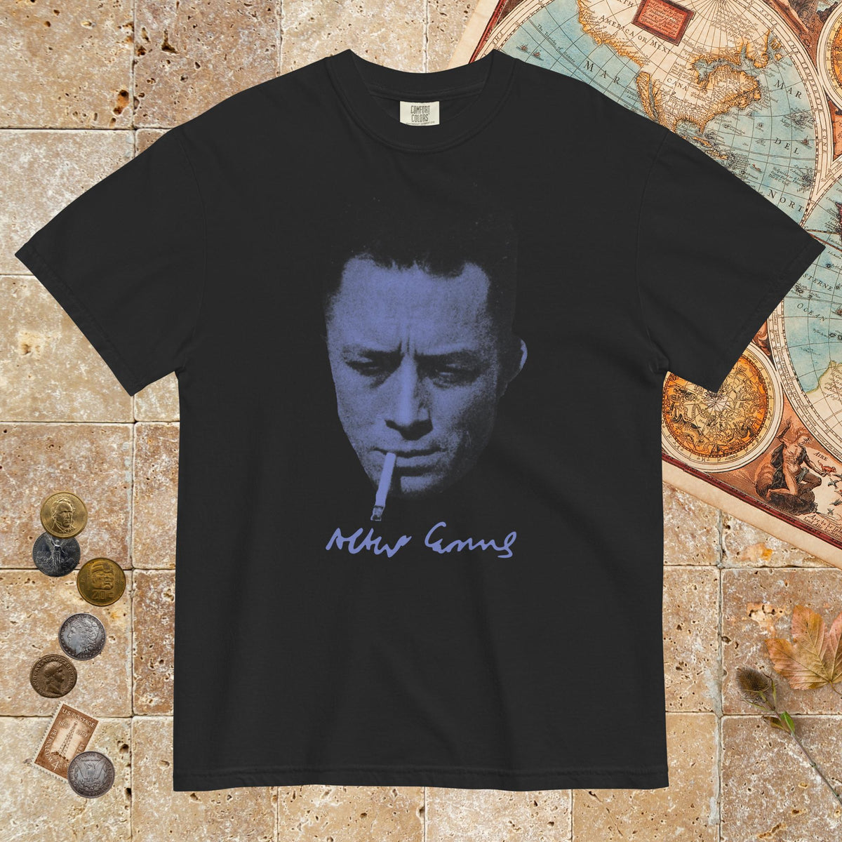 Black Albert Camus - Premium Tee - history buff gift by HistoHead