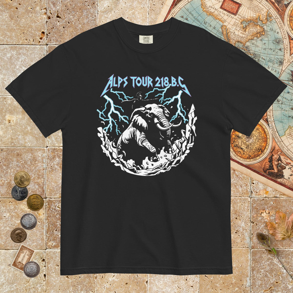 Black Hannibal Alps Tour - Premium Tee - history buff gift by HistoHead