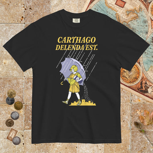Black Carthago Delenda Est Salt Girl - Premium Tee - history buff gift by HistoHead
