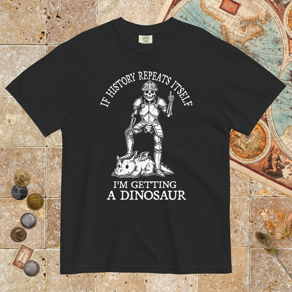 Black I'm Getting a Dinosaur - Premium Tee - history buff gift by HistoHead