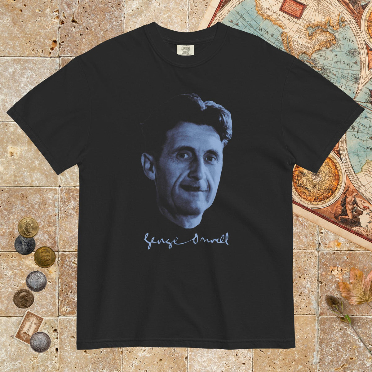 Black George Orwell - Premium Tee - history buff gift by HistoHead